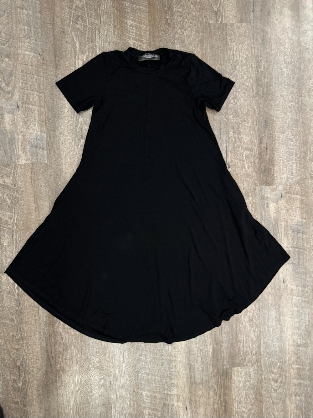 Foxblood Soft Black Tee Shirt Dress XS Goth